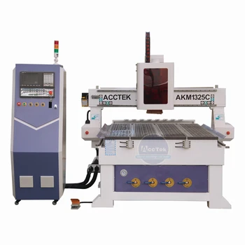 Online Linear Type Automatic Knife Tool Cabinet Door 3D Cnc Engraving Cutting Machine Gantry Moving
