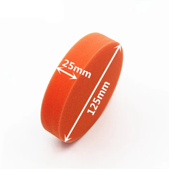 

5" Buffing Sponge Polishing Polisher Clean Flat Professional 125mm Orange Universal Pads 4x Best Nice Newest Latest