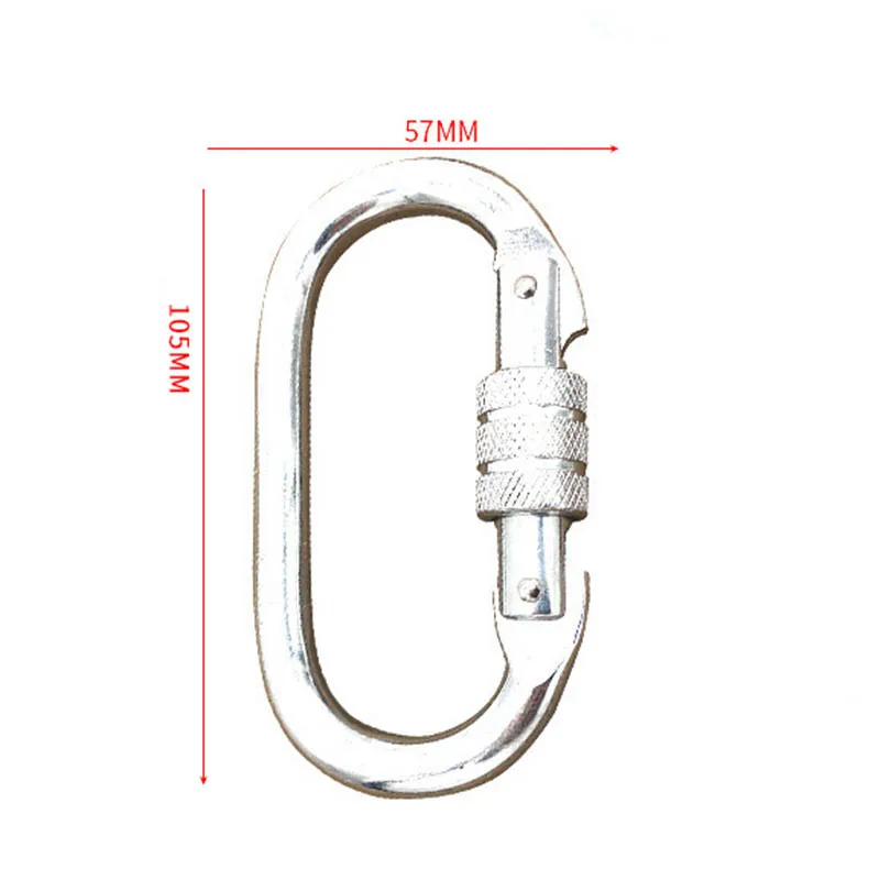 Карабины для скалолазания O форма Оцинкованная Стальная Круглая Блокировка Quickdraw открытый рюкзак с карабином Пряжка гамак бутылка крюк