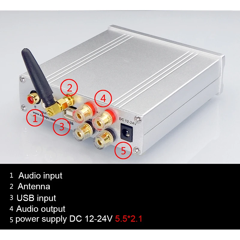 50 Вт+ 50 Вт TPA3116 Bluetooth 5,0 QCC3003 цифровой усилитель мощности TPA3116D2 стерео аудио усилитель ES9018 декодирование T0955