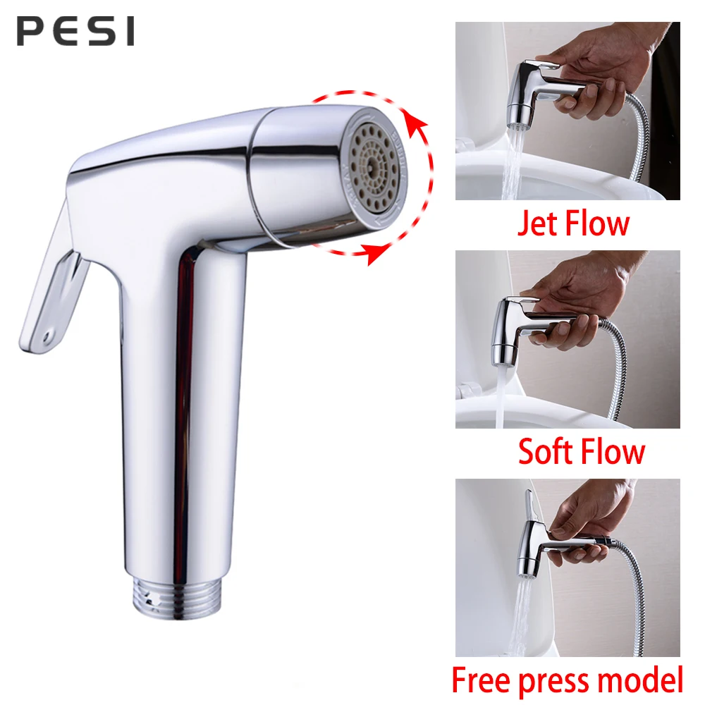 Toilette Shattaf Pulizia Bidet Spruzzatore Set Palmare Facile Installazione Abs Pet Doccia Pannolino Lavaggio Domestico Sedile Del Bagno Ugello Attacc