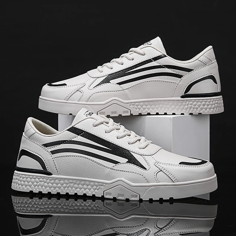 

Youth trend Korean version of white shoes retro sneakers flat casual shoes classic men's sneakers low-top lace-up casual shoes