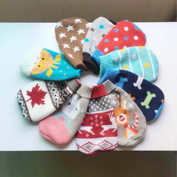 

New Pattern Pet Dog Knitted Sweater Winter Dog Clothes For Small Dogs Dachshund Cat Pullover Jumper Crochet Jersey Perro 20E