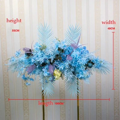 A2 Flone New wedding arrangement flower Artificial fake flowers row wedding stage arch backdrop flower decoration road guide floral - Цвет: A2