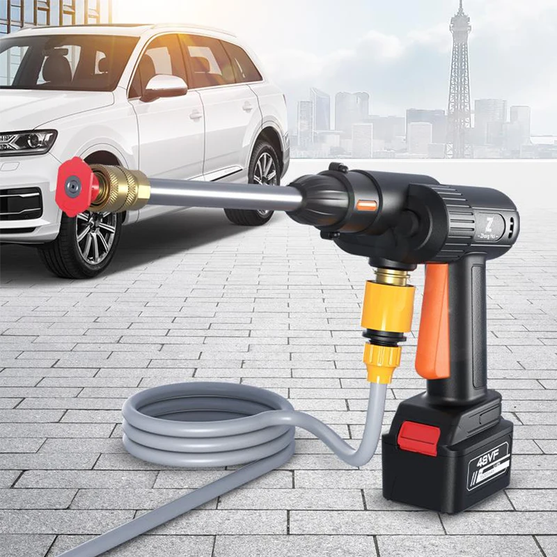 96V 30000mAh 45BAR Wireless Car Washer High Pressure Wash Water Gun Portable Foam for Makita Battery | Автомобили и мотоциклы