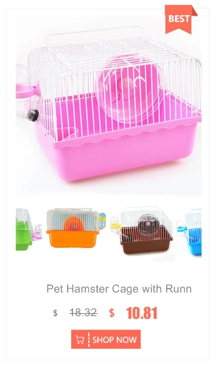 Клетка для хомяка с беговым колесом, бутылка для воды, миска для еды, переносная переноска для домашних животных, домашние Принадлежности для домашних животных