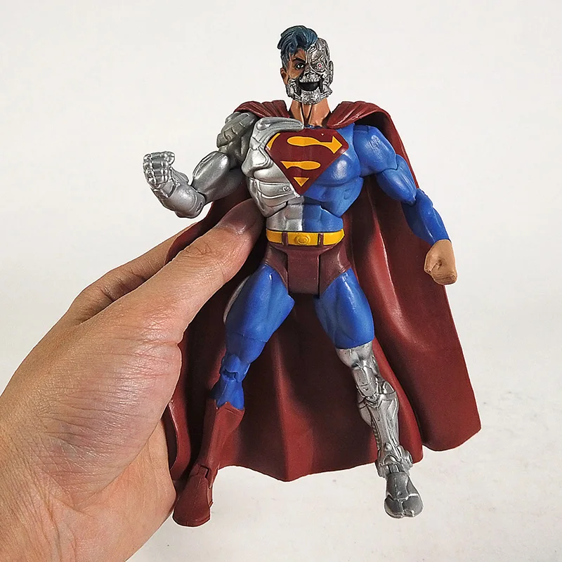 DC Comics Villain Cyborg Superman PVC Action Figure Model Toy