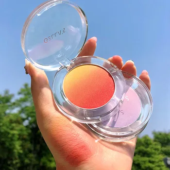 

Gella's2020 blush in three colors with gradual change, high-tide rouge nude makeup with high gloss and natural whitening