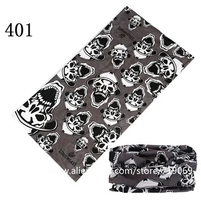 Skull Series Bandanas Sport Bicycle Motorcycle Variety Turban Magic Headband Veil Multi Head Scarf Scarves Face Mask Wrap mens navy scarf