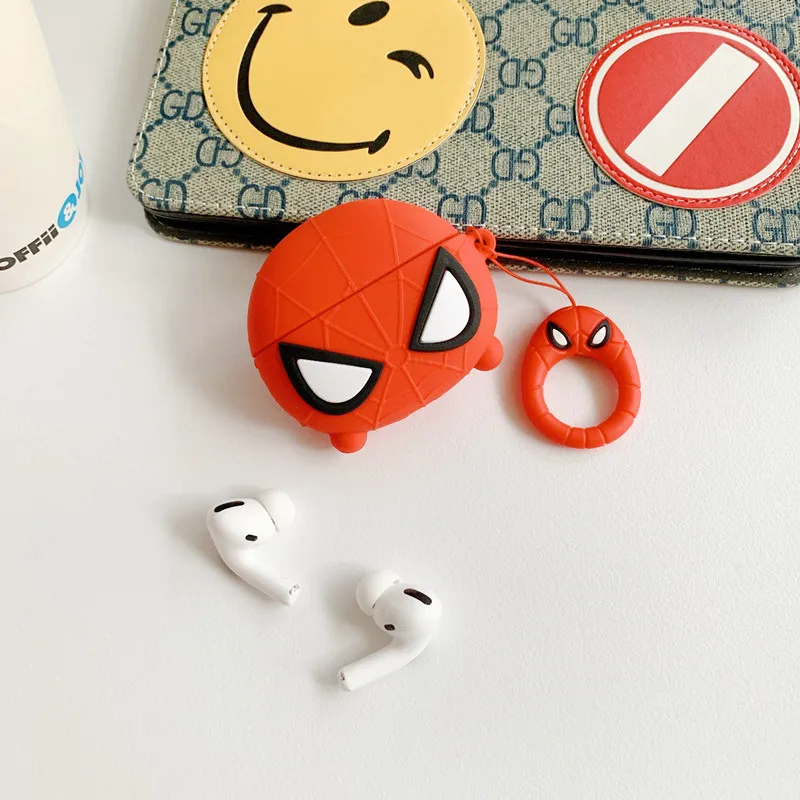 7 for Airpods pro Супергероев Bluetooth наушники чехол защитная оболочка аксессуары для Airpods Pro Чехол s для Airpods 3 зарядным устройством с крючками - Цвет: 7 for Airpods pro
