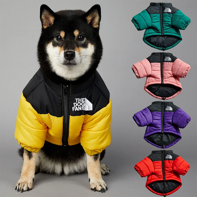 Winter Pet Dog Cotton Jacket Clothes Warm Thick Stitching Pet Coat Teddy Chihuahua Puppy Vest for Small Medium Dogs