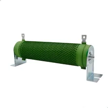 Resistor ondulado revestido de 1pc fio-ferida resistor 5% tipo fixo tubular dado forma pipple enrolamento resistor 20w 100w 300w-1000w