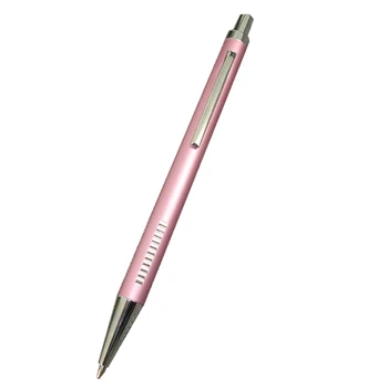 

ACMECN Pink Ball Pen Aluminium Ballpoint Pen metal refill School Students Writing Instruments Fashion Gifts Pen for Lady