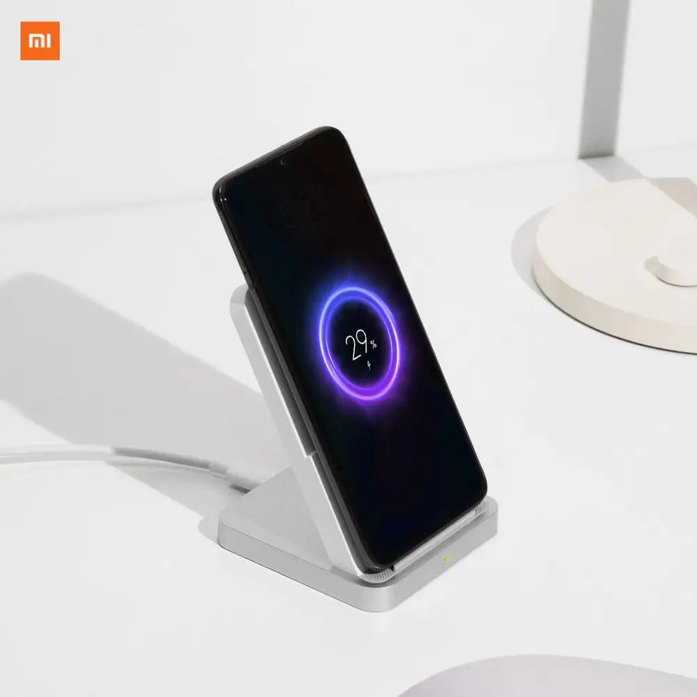 Оригинальное вертикальное Беспроводное зарядное устройство Xiaomi с воздушным