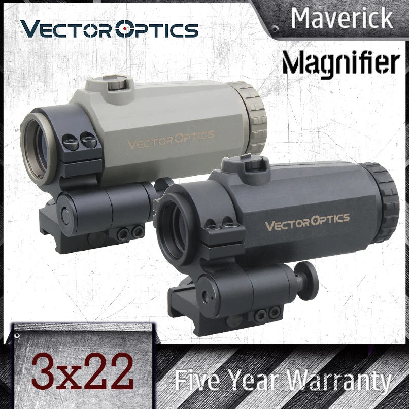 Vector Optics Maverick-iii 3x22 Magnifier Mil Red Dot Magnifiers 
