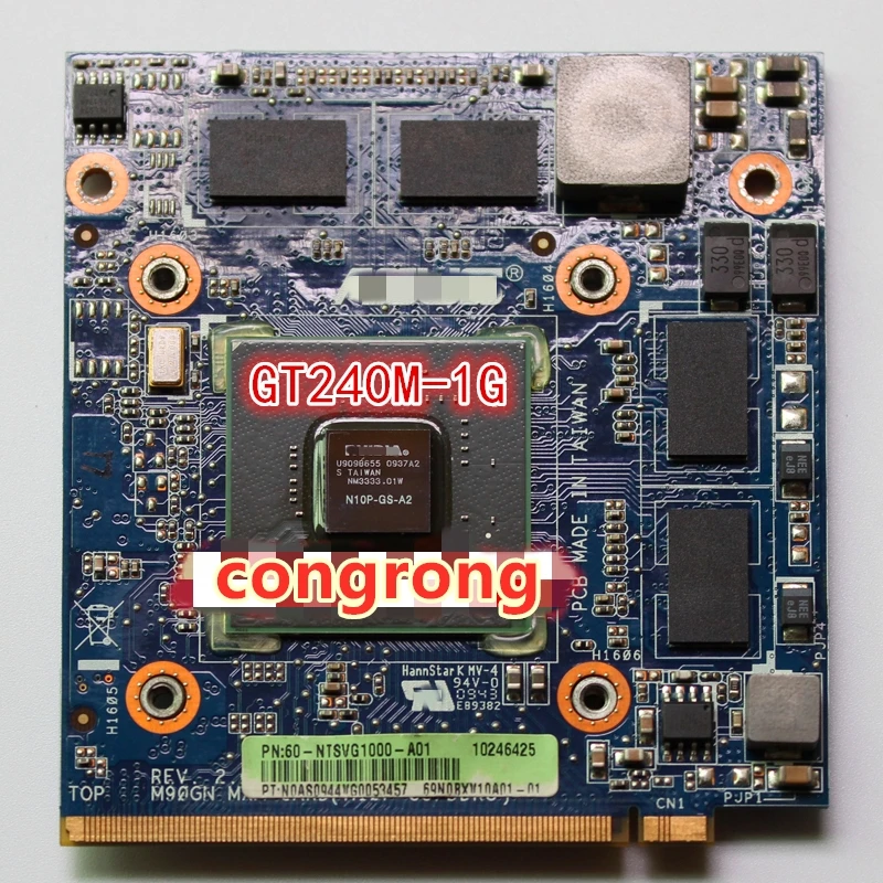 GT 240M GT240M N10P-GS-A2 1 ГБ DDR3 VGA Графическая видеокарта для ASUS M90GN C90P C90S M60J 100% тест |
