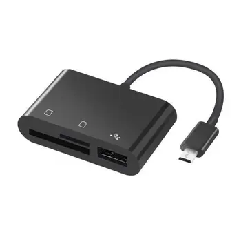 

Android Phone Card Reader Micro Usb OTG 3-In-1 Card Reader TF / Secure Digital Memory Card Multi-Function Card Reader
