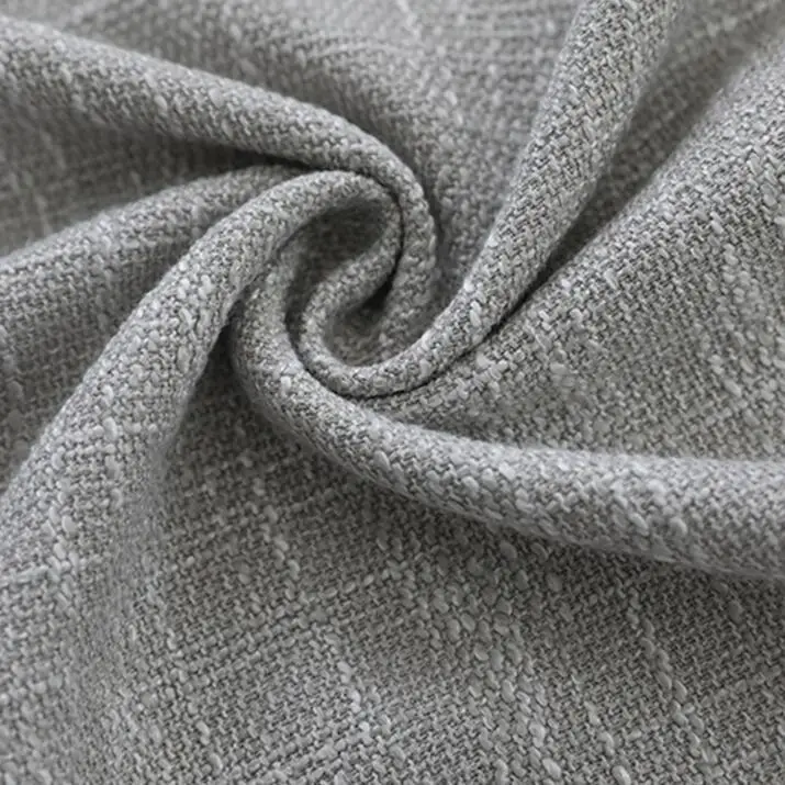 Затемненная занавеска плотная однотонная черная льняная для окна спальни серая ткань драпировка кухня прозрачная ткань гостиная жалюзи X622#30 - Цвет: Grey Cloth