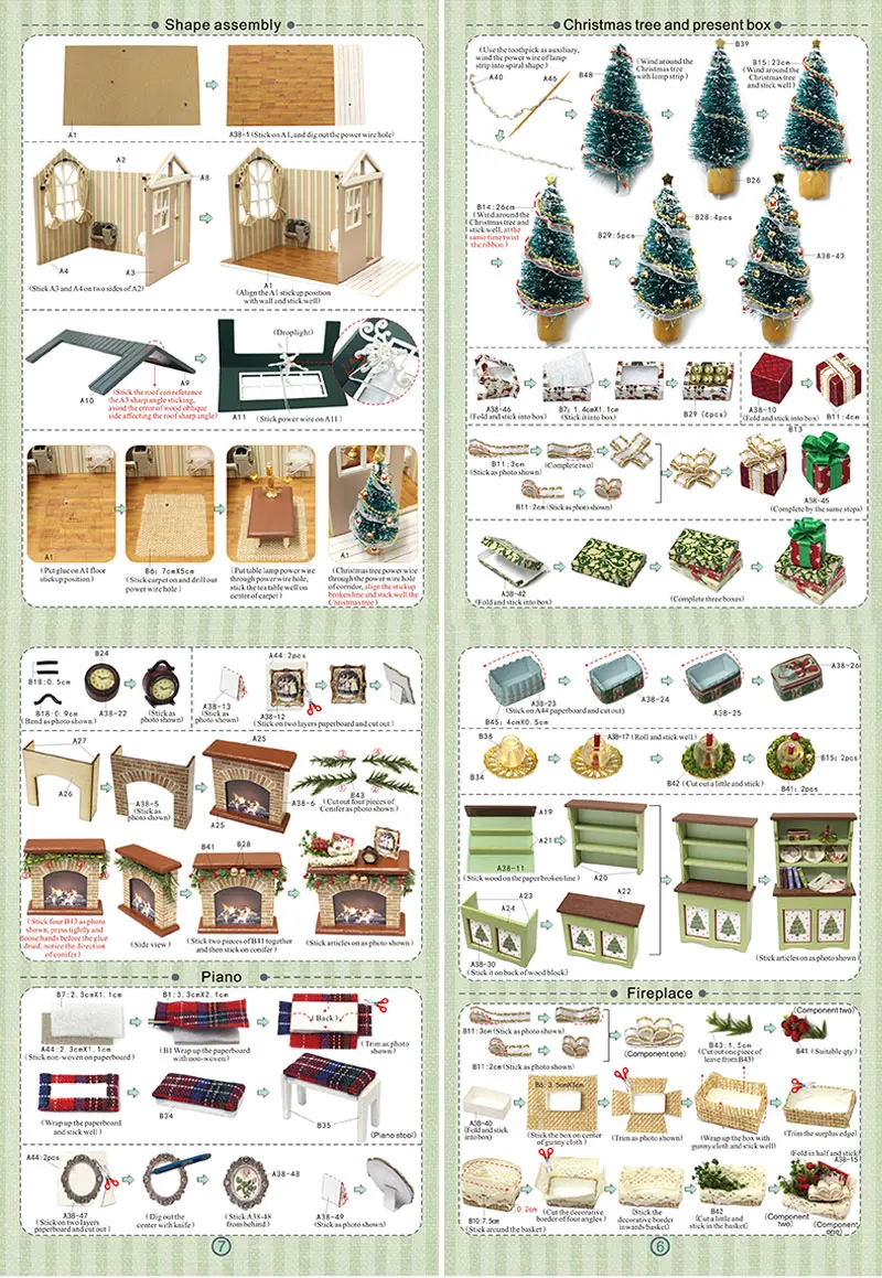 DIY миниатюрная кукольный домик с деревянная мебель для дома: Cutebee Roombox игрушки для детей Классические на день рождения рождественские подарки