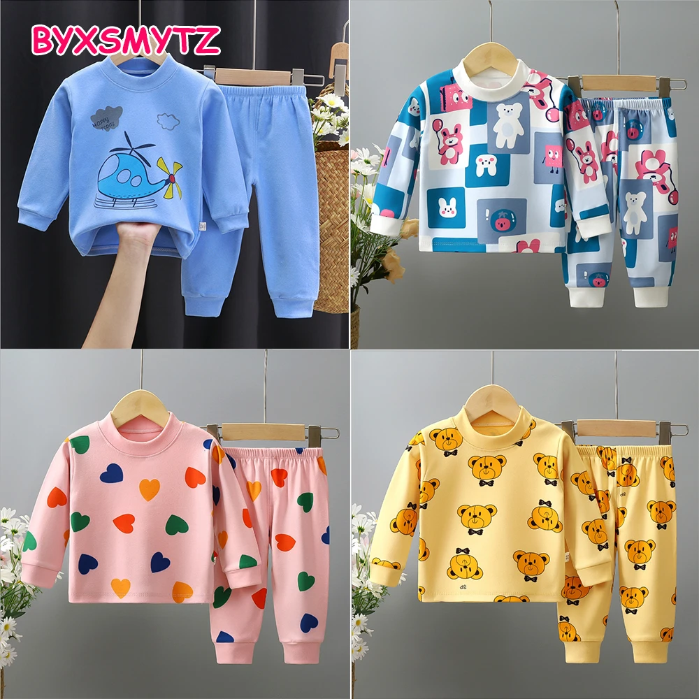 elegant pajama sets Clothing Sets Children's Underwear Autumn Clothes + Pants Boys Home Wear Kids Girls Pajamas Baby Boy Sleepwear Pijama Infantil nightgowns baby
