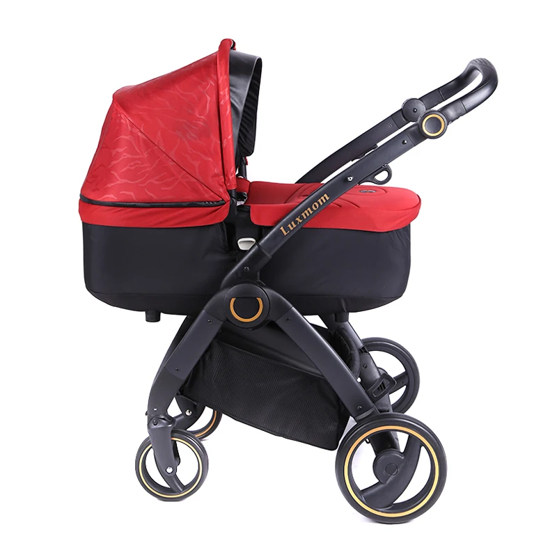 LUXMOM Коляска детская прогулочная коляски для ребенка,можно сложить,автокресло, стиль, в Россию.80 - Цвет: 2in1 color-2
