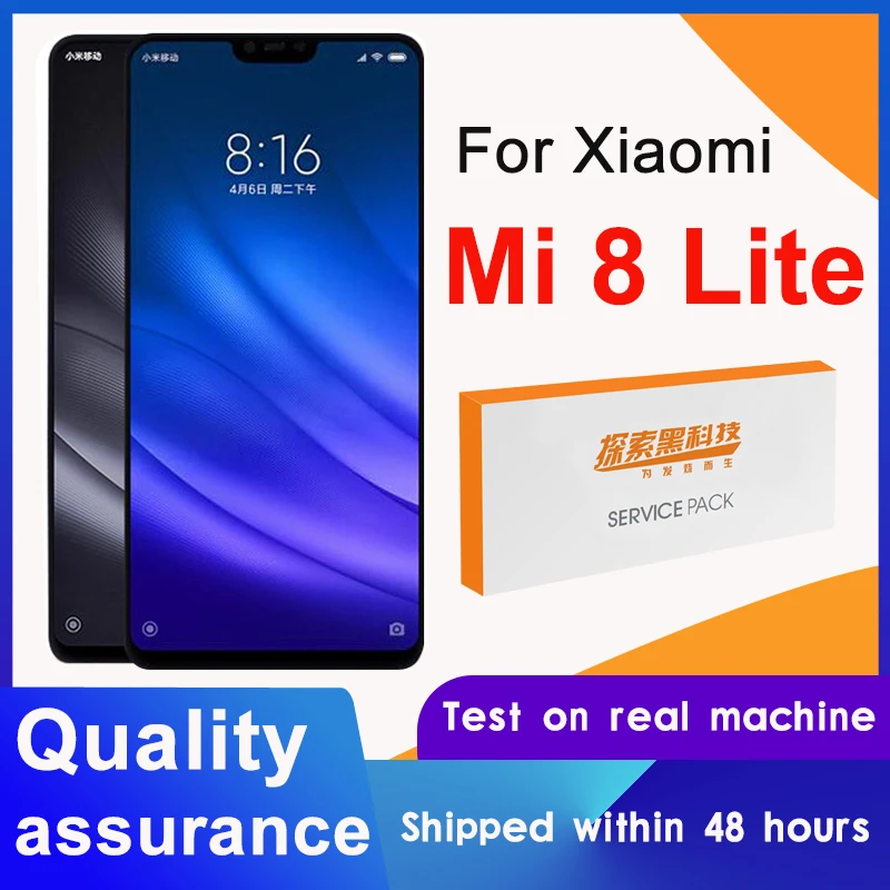 100% протестированный 6 26 ''сменный ЖК дисплей для Xiaomi Mi 8 Lite сенсорный экран с