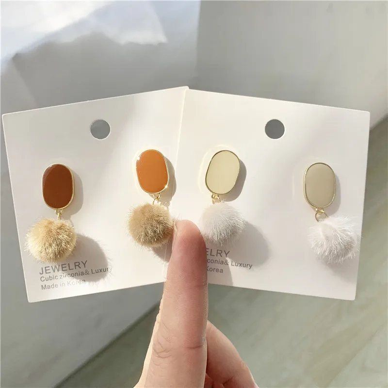 Модные обтягивающие серьги в виде шарика для волос шкафу и изящные