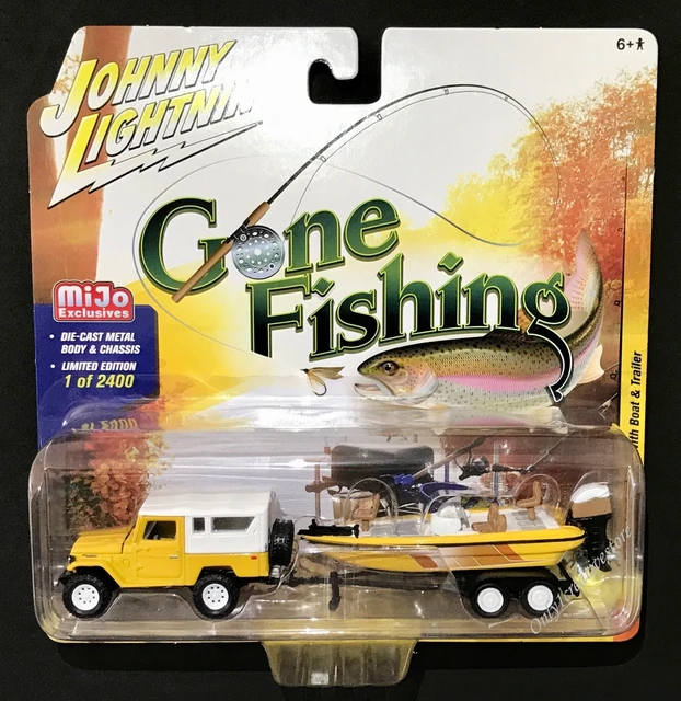 Gone Fishing 2017 Release 2A Set of 3 1/64 Diecast Car Models by Johnny  Lightning 