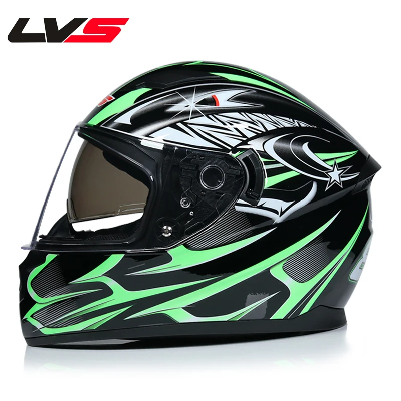 Мотоциклетные шлемы с двойным объективом, гоночный шлем ABS Casco DOT - Цвет: a7