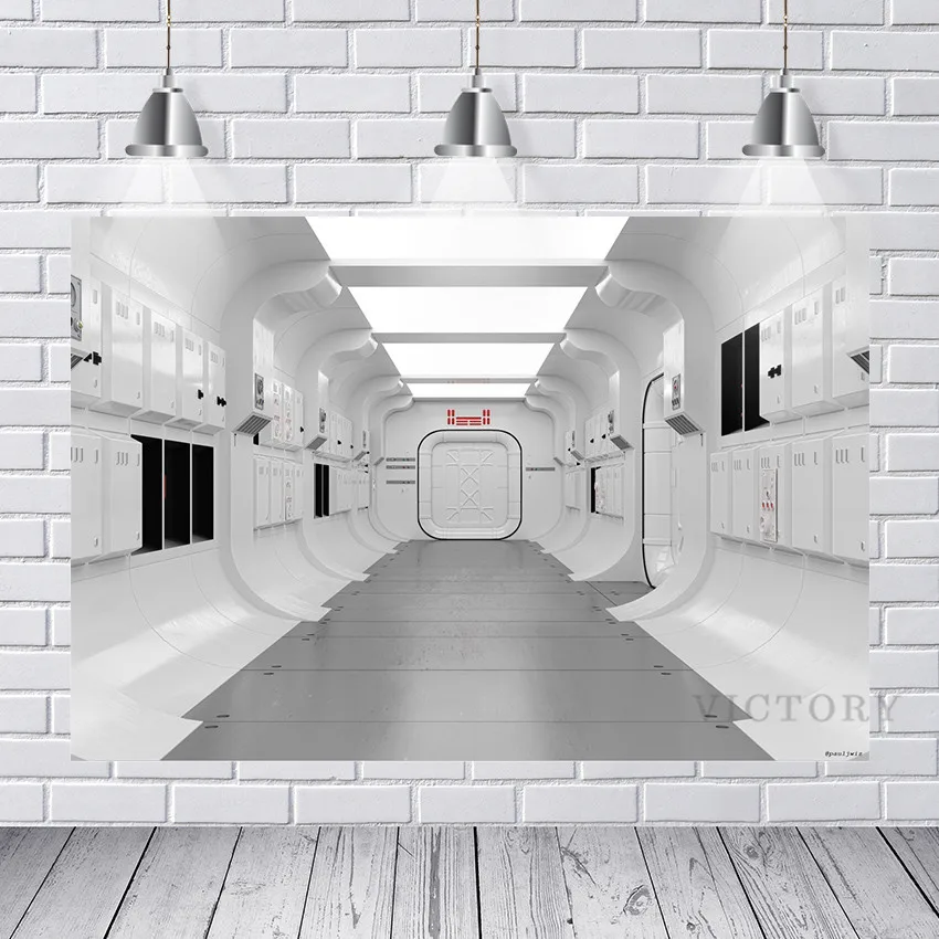 

Print Poster Backgrounds Photography Space Capsule Backdrop Inside Ship Carriage Canvas Painting Studio Interior Home Decor