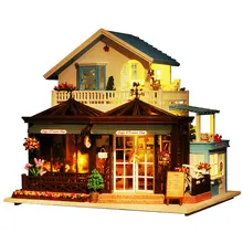 Миниатюрный Кукольный дом, мебель, украшение, головоломка, сделай сам, кукольный дом, Wodden, Miniatura, кукольный домик, игрушки для детей, подарок, время резьбы