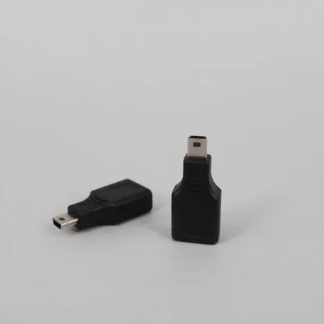 

1PC Mini USB USB 2.0 A Female To Micro / Mini USB B 5 Pin Male Plug OTG Host Adapter Converter Connector Up To 480Mbps Black