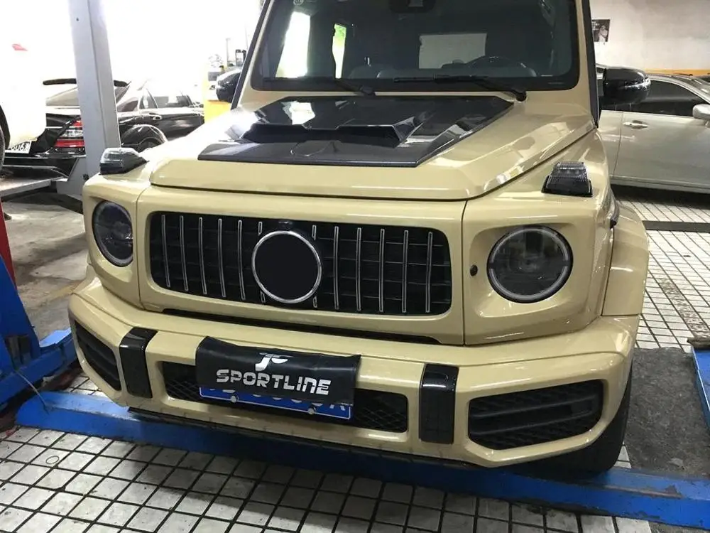 Передняя крышка двигателя из углеродного волокна для Mercedes-Benz G Class Base и AMG G550