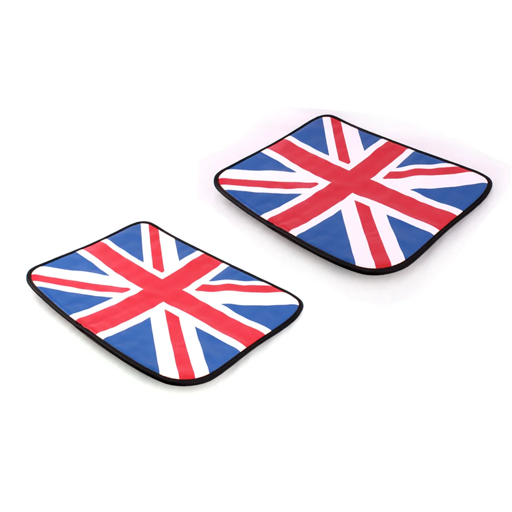 Red Union Jack 2 шт. чехол на заднее сиденье автомобиля антиударная площадка коврик протектор для Mini Cooper One S JCW R55 R60 R61 F54 F55 F60 аксессуары для земляков - Название цвета: Red Union Jack