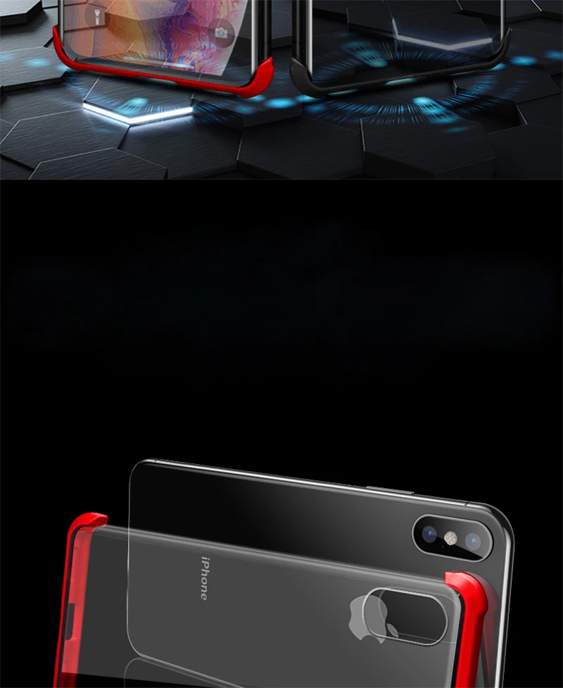Роскошный Магнитный полный Чехол для iPhone XR XS Max X 8 7 Plus Магнитный Корпус два боковых стеклянных чехла на iPhoneXR чехол iPhone8 чехлы