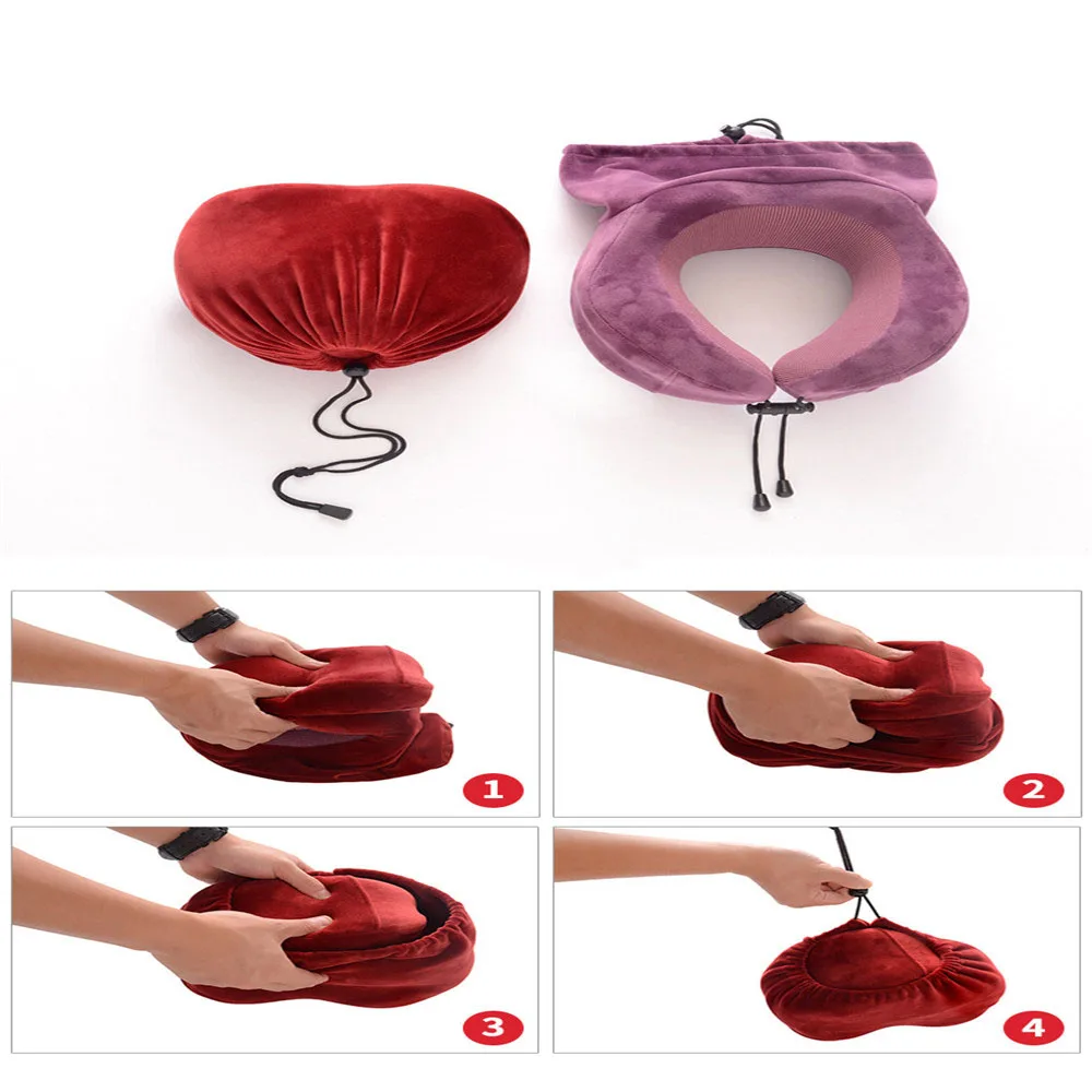 U-Shape Travel Pillow for Airplane Foam Neck Pillow Travel Accessories bed linings Comfortable Pillows for Sleep Home Textile