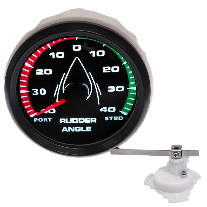 85mm Rudder Angle Indicator Gauge 40 L~40 R & Sensor 0-190ohm With 7 Color Backlight For Vessels Yacht Boat | Автомобили и