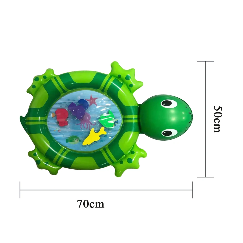 Подушка для воды для детей, надувная игрушка в форме черепахи, детский плавающий игровой коврик, Детская большая водная подушка, игрушка
