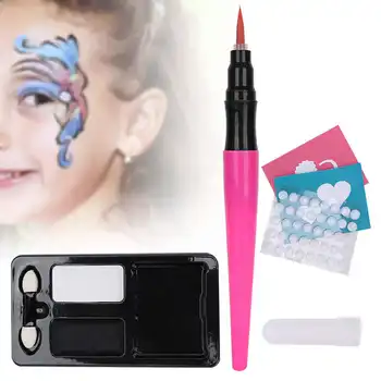 

Professional Water Soluble Face Paint Body Painting Pigment Safe Water Paint Oil With Brush Christmas Halloween Party Tools