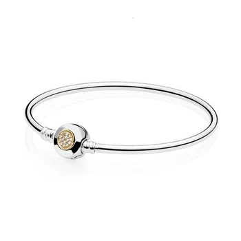 

925 silver sterling yellows classic crystal head bracelet bracelets woman's accessories beads necklace 8032 pendants