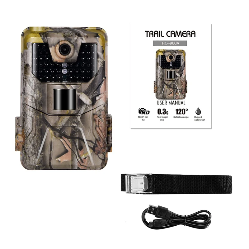 Hc900A охотничья камера Trail камера 20Mp 1080P 0,5 S триггер инфракрасная камера ночного видения Trail наружная Дикая камера для охотника