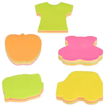 

5pcs Cute Cartoon Sticky Pads Posted Self-Adhesive Paper Notes Facilitated Stickers Notepads Post Memo Pad for Office School