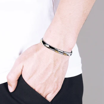 

bracelet men's charm luxury fashion bracelet boyfriend gift for men stainless steel accessories hip hop punk bracelet wholesale