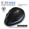 ZELOTES F-35 Wireless 2.4GHz Rechargeable Vertical Mice 6 Buttons 2400 DPI Adjustable Ergonomic Optical Gaming Computer Mouse ► Photo 3/6