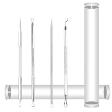 Нержавеющая сталь, средство для удаления угрей, прыщей, прыщей, клипса для очистки пор, очищающие инструменты для лица, бородавки, инструменты для ухода за лицом