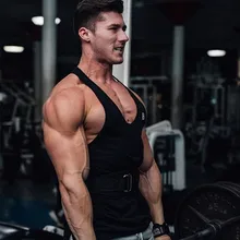 Мужской жилет для фитнеса, для занятий спортом на открытом воздухе, без рукавов, i-образный жилет, Быстросохнущий дышащий жилет