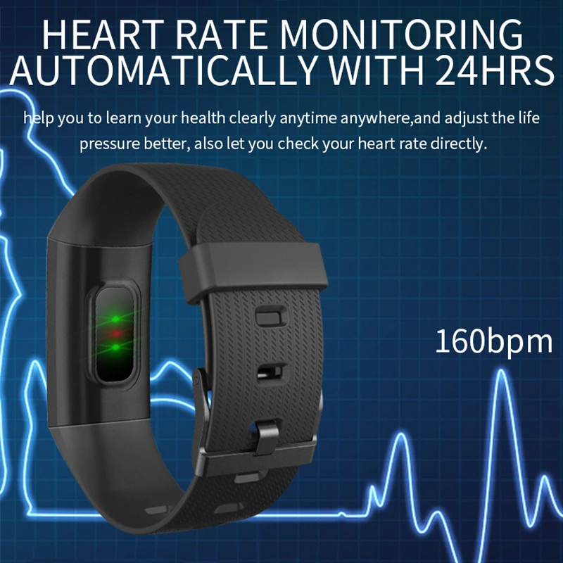 LYKRY, умный браслет, фитнес-трекер, 1,14, ips экран, пульсометр, кровяное давление, кислород, мониторинг сна, водонепроницаемые спортивные часы