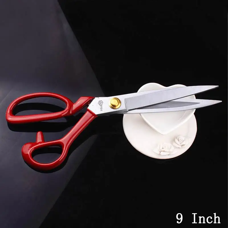 JD068-9inch Durable Stainless Steel Scissors Vintage Craft Professional Tailor Scissors For Embroidery Fabric Leather Tailor Cutter Sharp - Цвет: JD068-9inch