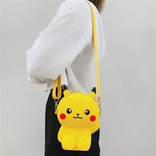 Female Casual Bucket Shape Mini Portable Single-shoulder Bag Silicone Phone Coin Bag New Trend Handbag Crossbody Bag Zipper Bags