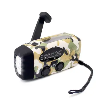 

Emergency Radio,Dynamo Survival Solar Hand Crank Self Powered AM/FM/NOAA Weather Radio with LED Flashlight 1000mAh Power Bank fo